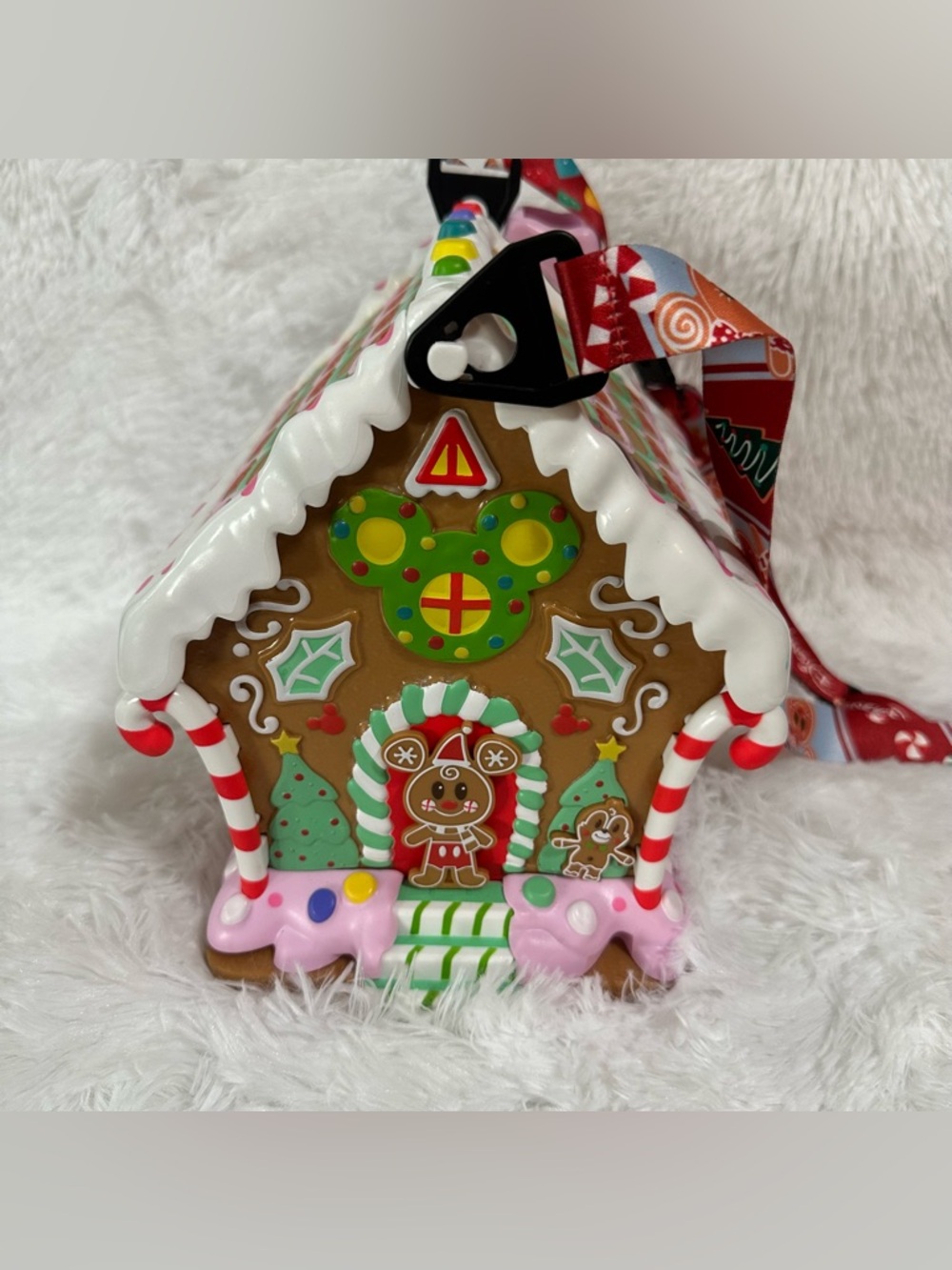 Disney Parks popcorn bucket Mickey Mouse Gingerbread House Disneyland Christmas